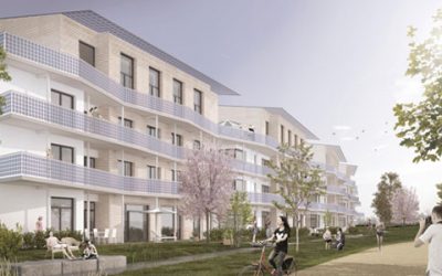 Blaupausen für Bauträger: Die Plusenergie-Klimahäuser in der neuen Mitte Schallstadt