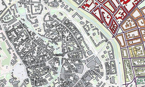 Grafik Simulation klimaneutrales Wärmenetz